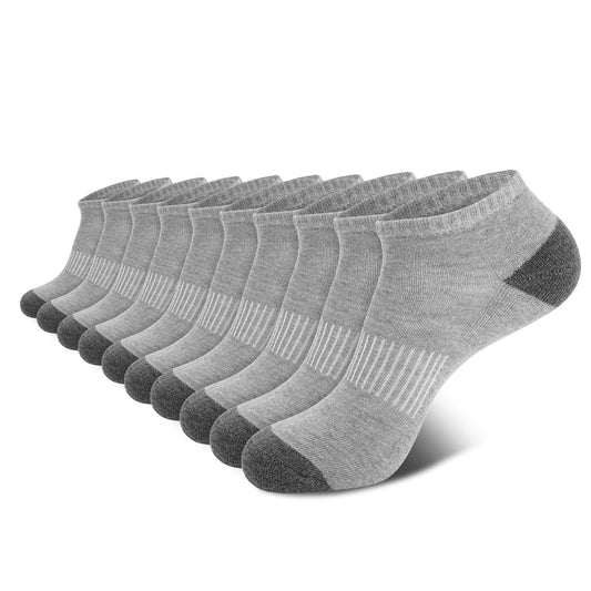 Mens Socks 10 Pairs Ankle Low Cut Socks for Men Breathable Athletic Socks